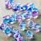 Pink & Blue Glass Shell Beads by Bead Landing™, 10mm
